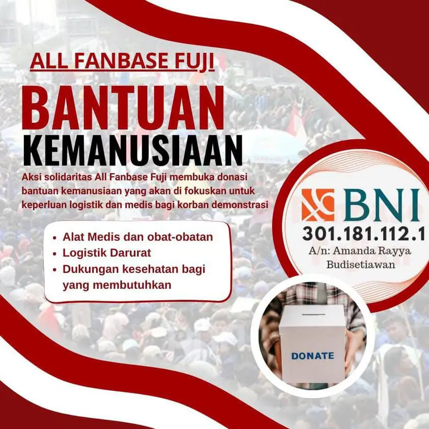 Bismillahirahmanirrahim🤲🏻 Buat temen-temen boleh yaa yang mau donasi, seberapa pun donasi dari kalian sangat berati🙏🏻 ( Konfirmasi bukti tf bisa dm ig pecinta.fuji atau salah satu All Fanbase Fujian yang lain ) Terimakasih 😘🙏🏻 #fujian #fujiantiutamiputri #pecintafuji #fuji 