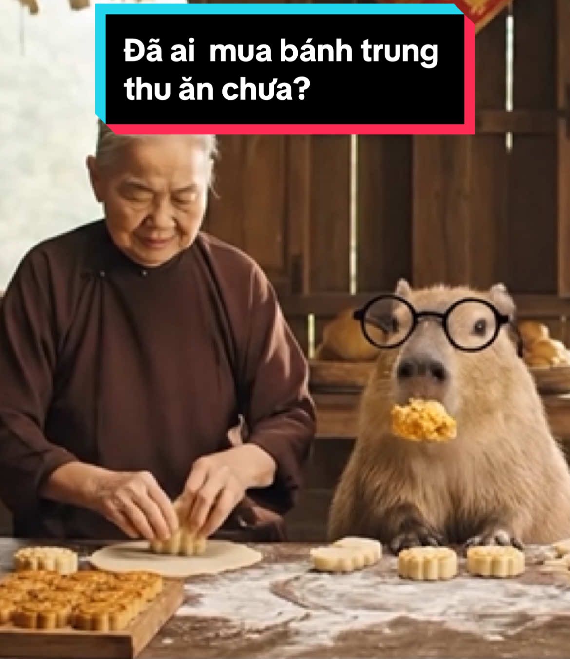 Đã ai bắt đầu mua bánh trung thu ăn chưa? #capybara #xuhuong #ai #trending  @Cà Khịa Nhẹ Nhàng  @Cà Khịa Nhẹ Nhàng  @Cà Khịa Nhẹ Nhàng 