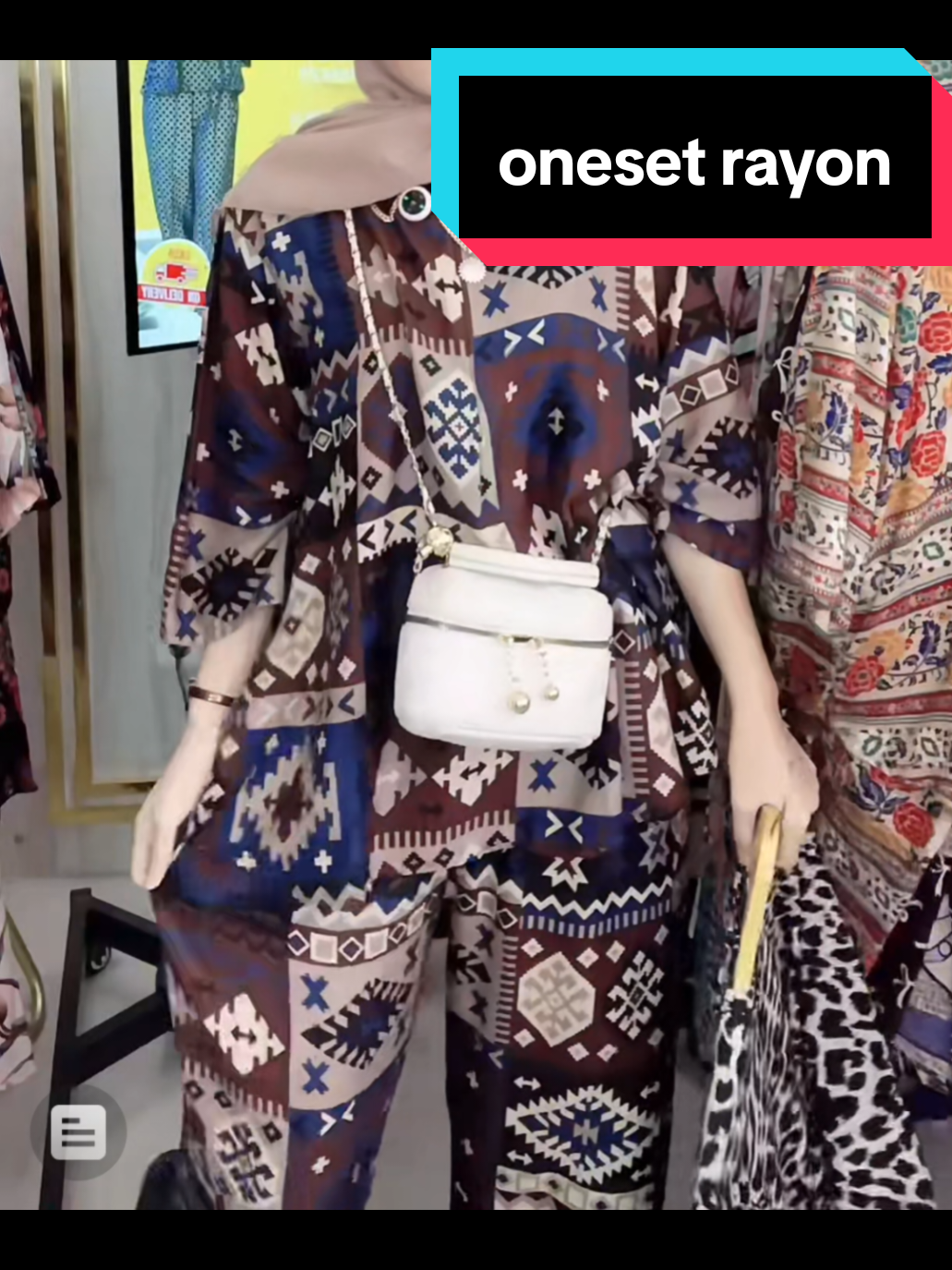 ONESET TERBARU RAYON WANITA CANTIK READY BISA COD LD 120 #oneset #setelanwanita #rayon #bismillahfyp 