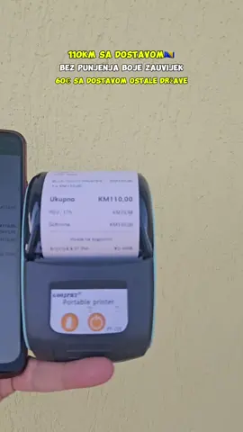 Termalni mobilni printer – vaša nova poslovna supermoć! 🌟 Zamislite printer koji nikad ne zahtijeva zamjensku boju, koji koristi naprednu termalnu tehnologiju za izuzetno jasne i dugotrajne otiske. Ovaj printer je vječan! Možete ga koristiti sa običnim rolama papira, ali i samoljepljivim rolama za pakete, naljepnice i mnogo više. S njim ćete uštedjeti vrijeme, novac i živce! 📦✨ Brzi, efikasni i potpuno jednostavni za korištenje – povežite ga putem Bluetooth-a sa svojim iPhone-om ili Android uređajem i odmah počnite printati! 📱🔌 Kroz besplatne aplikacije kao što je LoyVerse, možete direktno praviti račune i fakture. Bez kompliciranih postavki ili instalacija – samo povežite uređaj i odaberite funkciju. 🚚💼 Bez zamjene boje – zauvijek! Iskoristite termalnu tehnologiju koja štedi novac na tinte i patrone.Kompatibilnost s običnim rolama papira – možete koristiti standardne termalne rolne ili specijalizirane samoljepljive naljepnice za pakete i proizvode.Ispisujte račune sa mobilne aplikacije LoyVerse – jednostavno kreirajte račune i fakture dok ste u pokretu, idealno za trgovce, dostavljače i sve na terenu.Ispisujte slike i tekstove – od štampe slika do teksta, naš printer nudi vrhunski kvalitet na svakom otisku.Brzo i jednostavno – povežite ga putem Bluetooth-a i počnite printati u trenu! Idealno za brze ispisne zadatke, sa minimumom napora. Savršen alat za sve poslovne potrebe: Zamislite situaciju: Obavljate terenski rad, u autu ste ili na terenu, a trebate označiti paket, izdati račun ili isprintati naljepnicu za proizvod. S našim termalnim printerom, sve to možete učiniti odmah i bez ikakvih smetnji. Brzina, efikasnost i kvalitet – sve na dlanu! 📊💨 S našim printerom ne samo da ćete uštedjeti vrijeme, već ćete impresionirati svoje klijente i poslovne partnere s profesionalnim izgledom računa, paketa i etičnih oznaka. 📈 Dostava: 📦 Za Bosnu i Hercegovinu: Dostava za 1-2 dana! 🚚 📦 Za ostale države: Dostava za 5-7 dana! 🌍 #fyp #bosnaihercegovina #onlineprodaja #tehnika #sarajevo