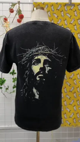 Jesus Crown of Thorns Washed Tshirt #trending #jesus #christian 