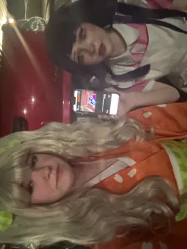 Omegle😝  @Demi<3 @cohen #hiyoko #mikan #dangronpa #cosplay #fypシ 