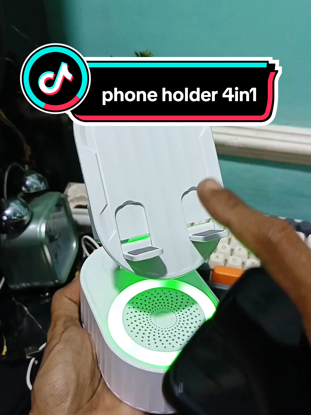 phone holder 4in1, phone holder yang satu ini lebih keren lagi, bisa  induksi speaker nya#phoneholder4in1 #phoneholder #phoneholdermultifungsi #paydaysale #wibgajian 