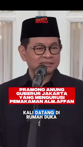 Pramono Anung Gubernur Jakarta, Yang mengurusi Pemakaman Alm. Affan dari segala biaya dll. #pramonoanung #gubernur #demo #gubernurjakarta #jakarta 