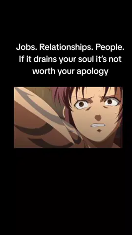 This hits beyond anime. Jobs. Relationships. Fake friends. Sometimes the thing that saved you turns into the thing holding you down. That’s when you stop apologizing and stand up for yourself #BlackLagoon  #toxicjob  #animetok #fyp  #deepthoughts 