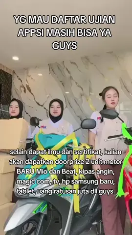 ayok ikut ujian APPSI bersama PKB guys, banyak hadiah yg akan kalian dapati. ayok jangan ragu say, langsung hub no yg ada di bio kami yaaa 🥰🥳🥳