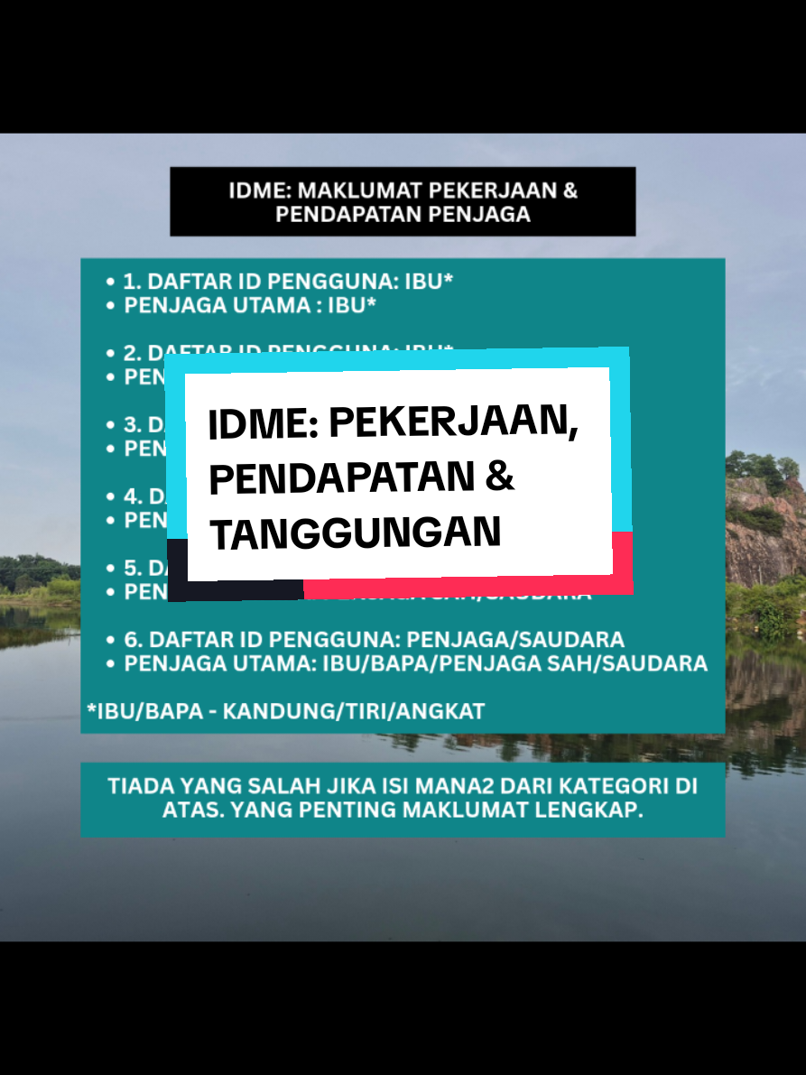 Replying to @melly_naa87 IDME: MAKLUMAT PEKERJAAN, PENDAPATAN DAN TANGGUNGAN 3 perkara ni berkait rapat khususnya bagi kelayakan bantuan sekolah. Pastikan kemaskini maklumat yang lengkap dan betul. #idme #idmekpm #kpm #idmemoe #kempendidikan 
