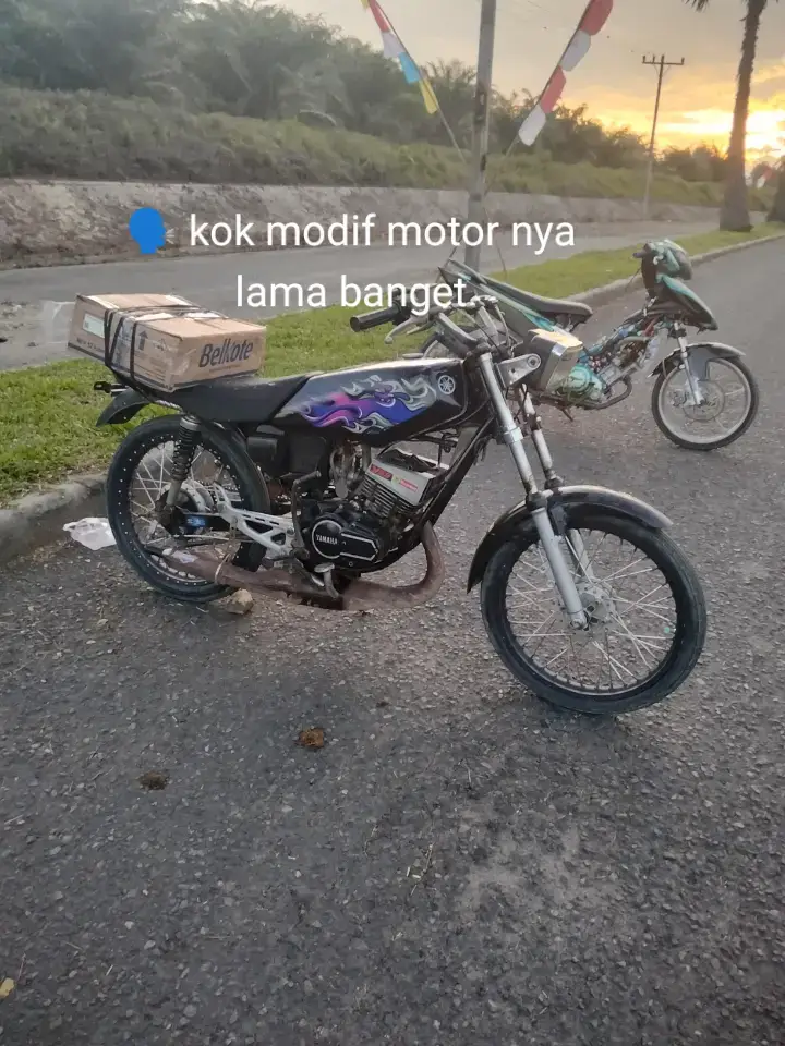 tetap bersyukur walaupun motor tua #rxking135cc#fyp#pengenfyp