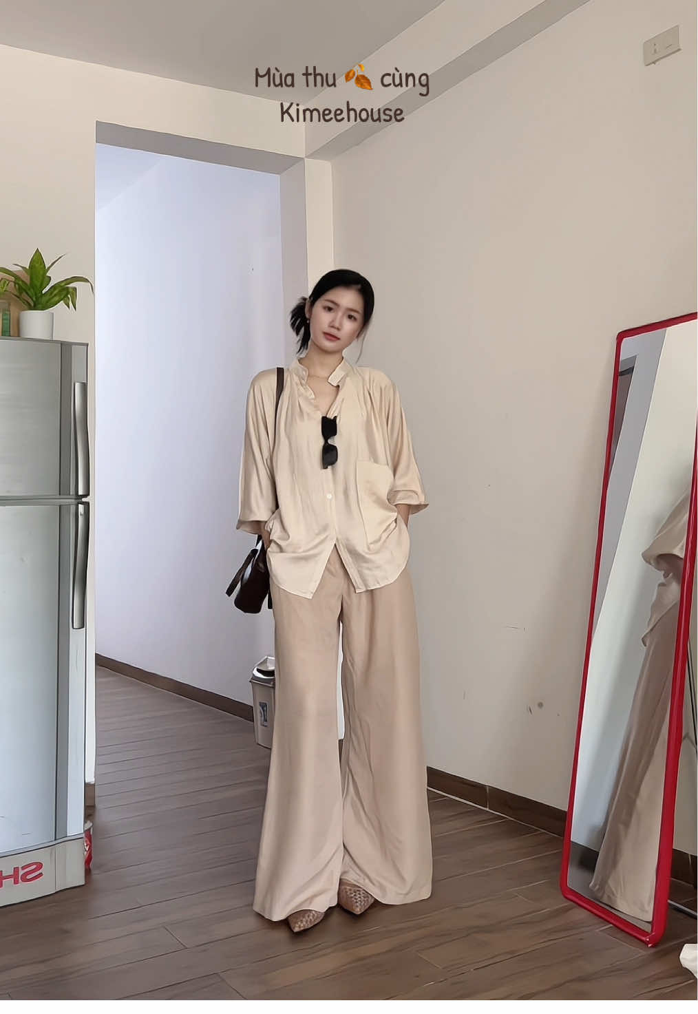 Sự khởi đầu cho mùa thu 🍂🍁 @kimeehouse  #babykhongtuoi #phoidoxinh #aosomi #aosomidui #outfitmuathu 