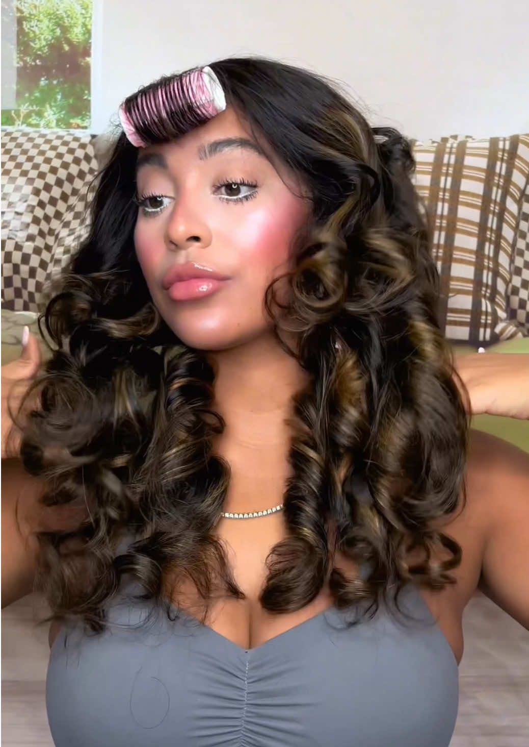 Balayage Pre-everything trendy loose wave wig is tea! Nothing else needed💃🏽😍 #wig #FallFreshness #RushTok2025  #unicehair #wiginstall 
