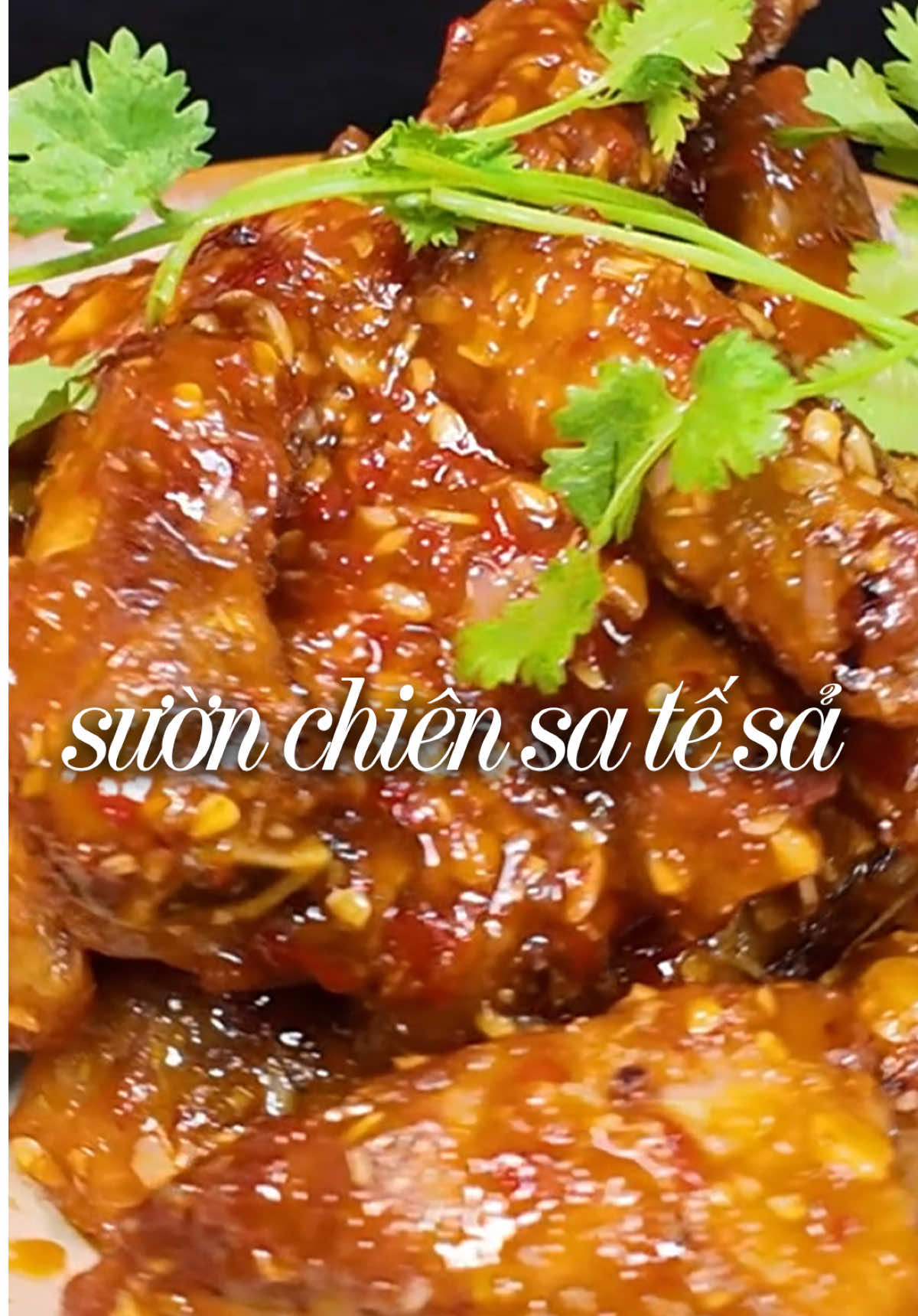 #FoodFestOnTikTok món sườn chiên sa tế sả dễ làm lắm tụi con #cothaomenauan #ancungtiktok 