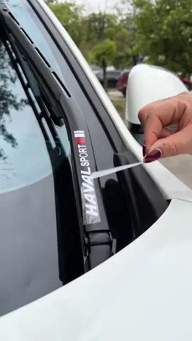 Put a logo on the wiper#car #caraccessories #carmodification #carconversion #fypシ 