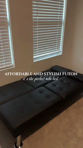 It fit perfectly into my man’s game room! 🤭 #futon #sofabed #foldablebed #couch #furniture 