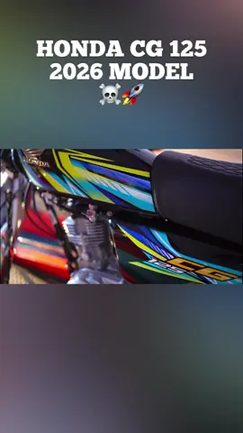 HONDA CG 125 2026 MODEL LAUNCH…!!!🚀🖤☠️ kasa hai sticker ??? #honda #cg125 #newmodel #2026 #black @HondaPalaceGujrat 