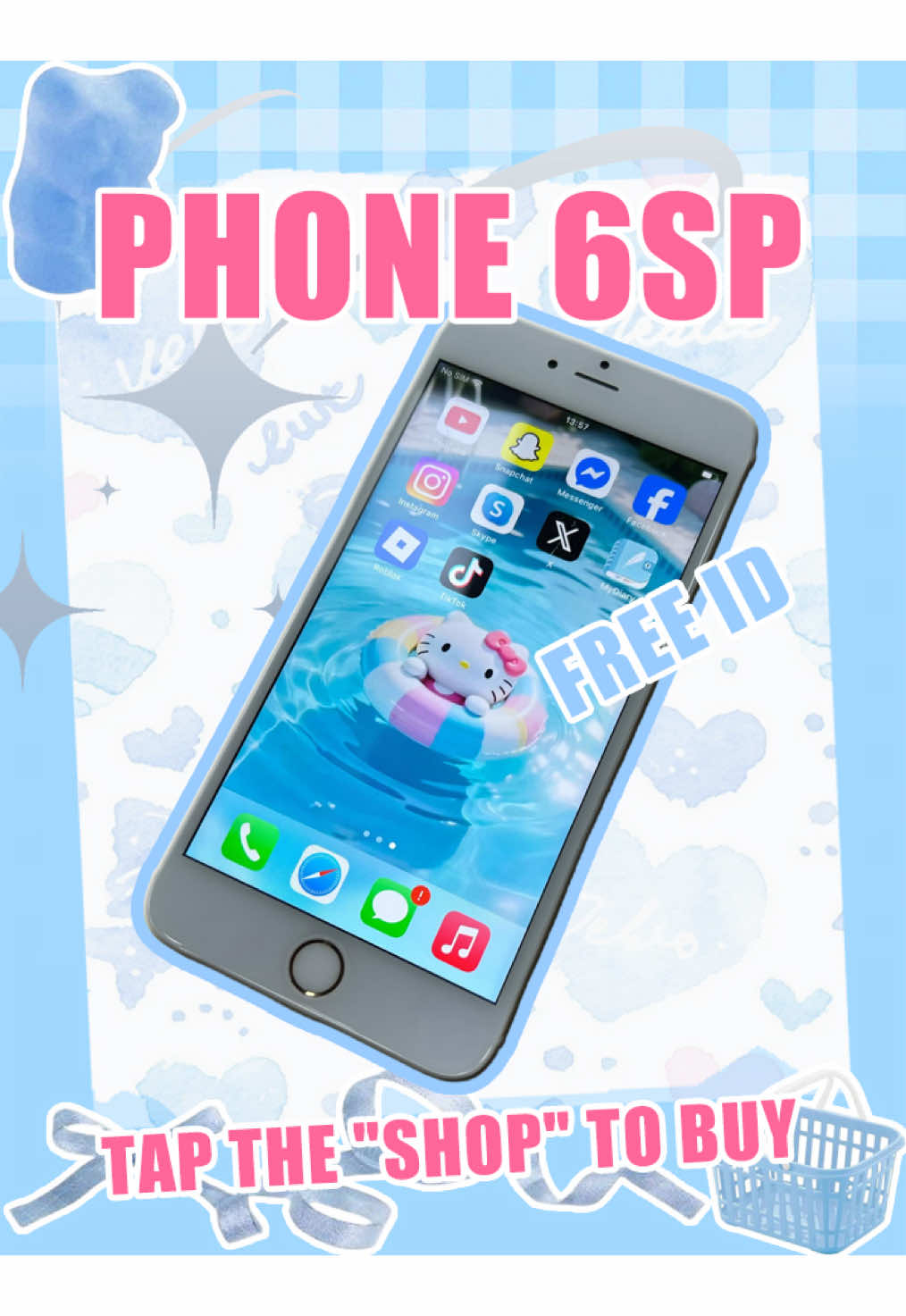 Phone 6SP for students 👍 #iphone #cellphone #cute #kitty #2025 