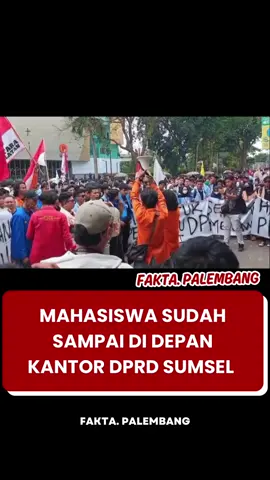 Mahasiswa Sumsel menyampaikan aspirasinya  #faktapalembang 