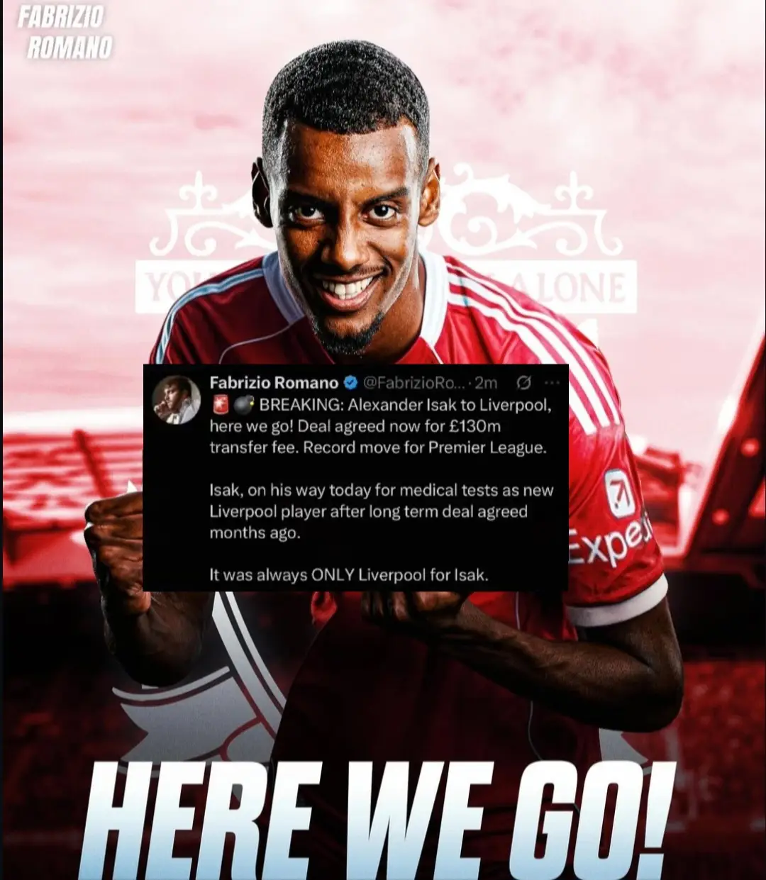 Alexander isak is redy for Liverpool⚽️#alexanderisak #isak #liverpoolfc #news #sweden @Liverpool FC 