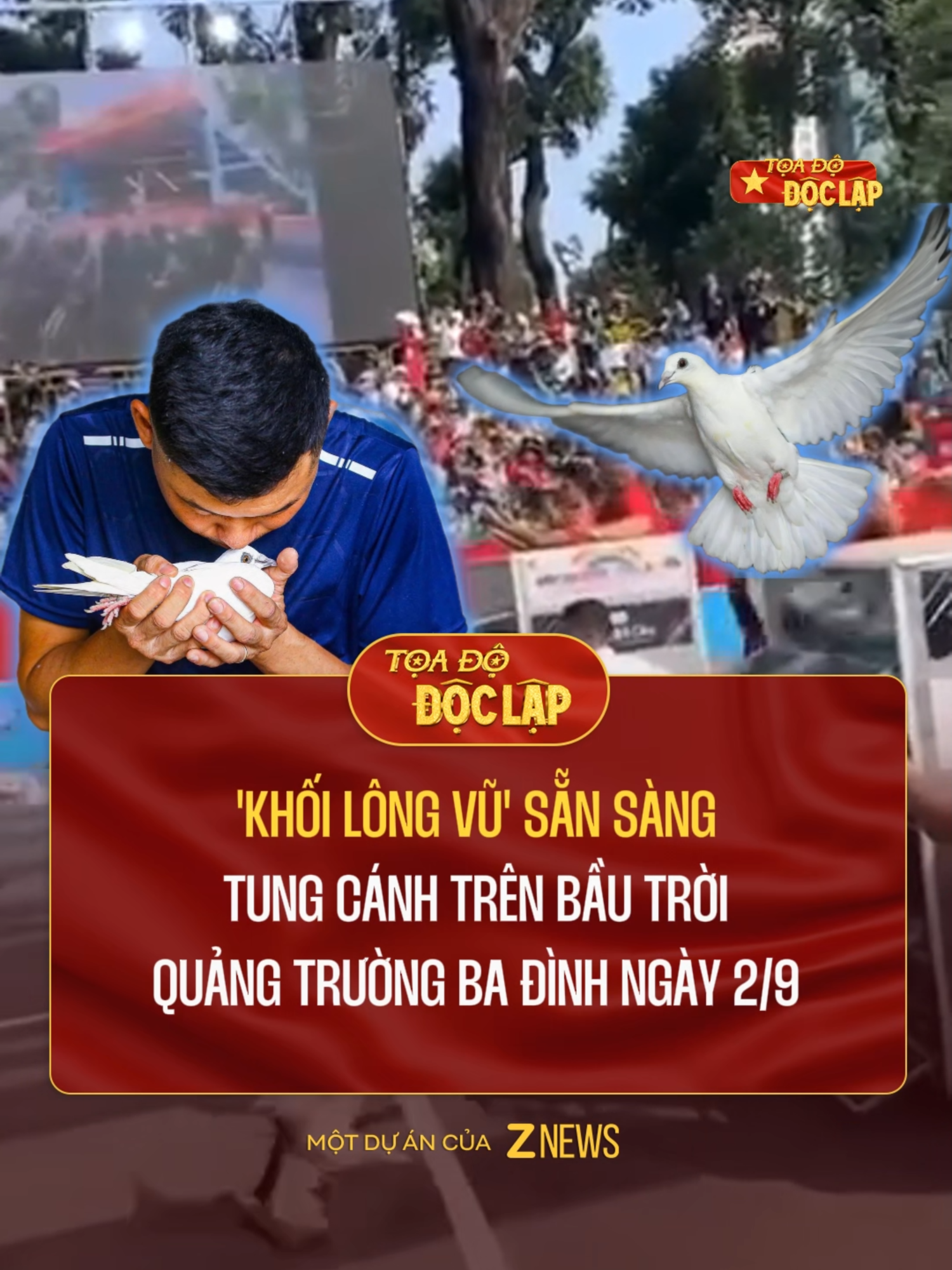 A80 và 'khối lông vũ' phương Nam: Gần 900 bồ câu sẽ tung bay trên Ba Đình, gửi thông điệp hòa bình bất tận #znews #trending #lehoidoclap #ProudVietnam #RangRoVietNam #ToadoDOCLAP #A80 #zvideo #tintuc #tiktoknews