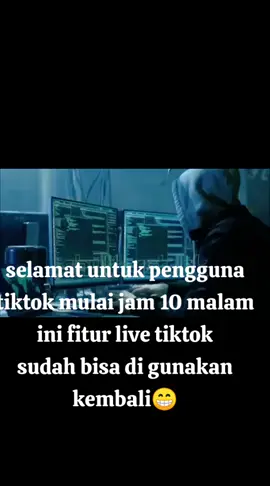 selamat untuk pengguna tiktok,fitur live sudah bisa di gunakan kembali#selamat #pengguna #tiktokindia #fitur #live 