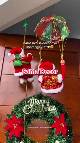 Ang kyutt ni santaa!😍 check out narin kayo mabilis masold out toh link in my basket✨ #climbingsanta #santadecor #electricsanta #christmas #christmasdecor 