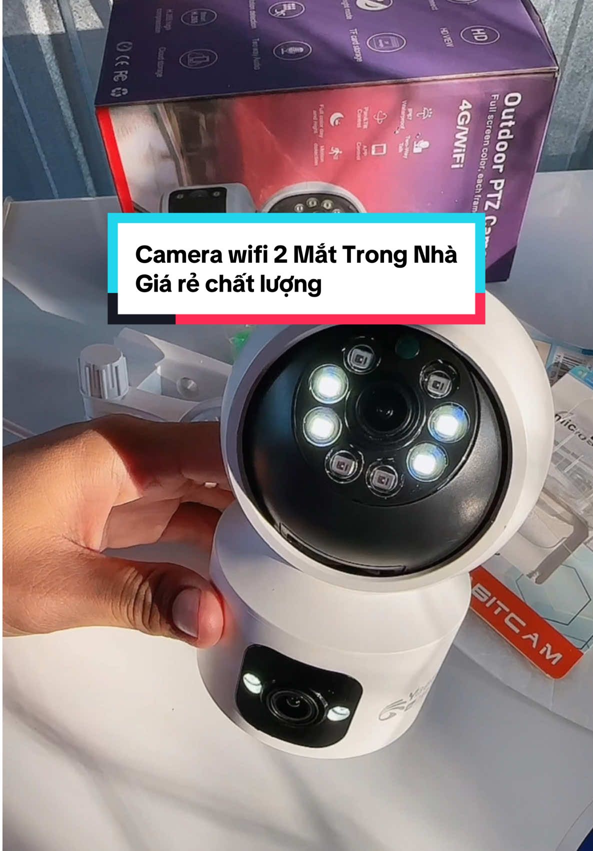 Camera wifi Yoosee 2 mắt trong nhà, đàm thoại 2 chiều, xoay 360 độ, xem được 2 góc, tiện lợi, tiết kiệm #camera #viral #xuhuong #camrReview Mọi Thứ 