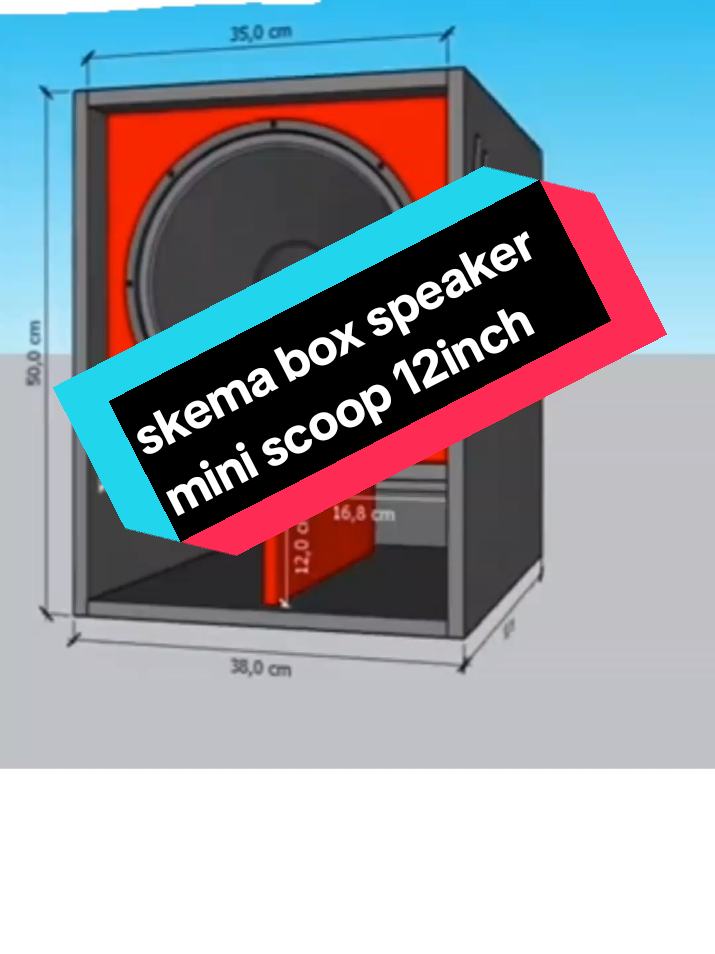 skema box speaker mini scoop 12inch #skema #boxspeaker #miniscoop #subwoofer #soundviral 