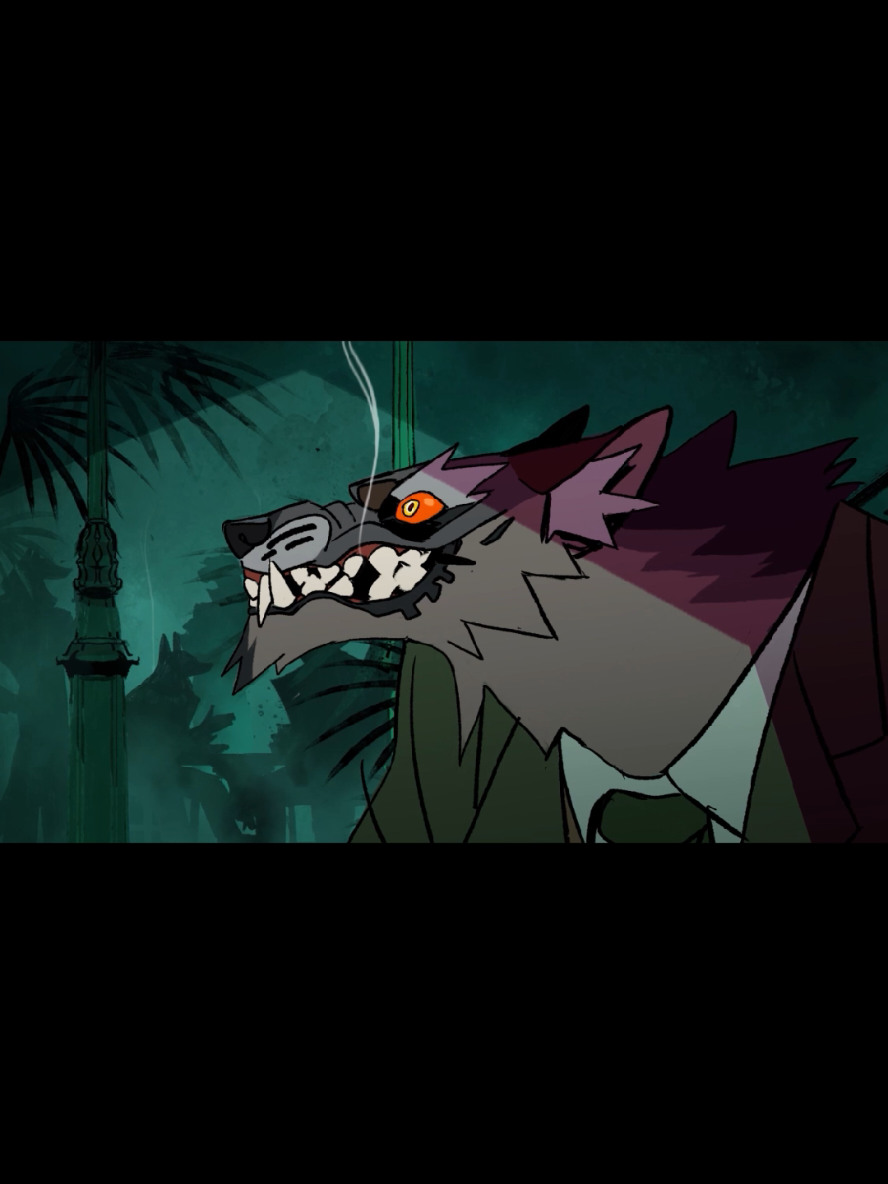 Had a go at animating Roman's wonky mug 🐺 #animation #2danimation #animals #wolf #art 