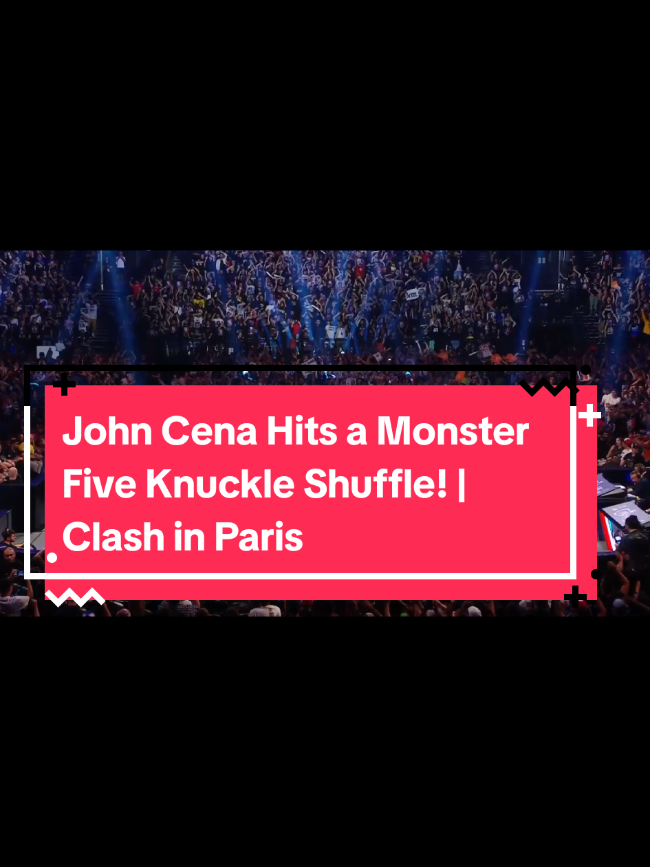 Paris just erupted! 💥 John Cena hit one of the loudest Five Knuckle Shuffles we’ve ever heard, with the WWE Universe chanting ‘You Can’t See Me!’ at full volume. The Man is bringing his signature energy & power to the ring, leaving the crowd electrified.  #JohnCena #FiveKnuckleShuffle #YouCantSeeMe #WWE #ClashinParis 