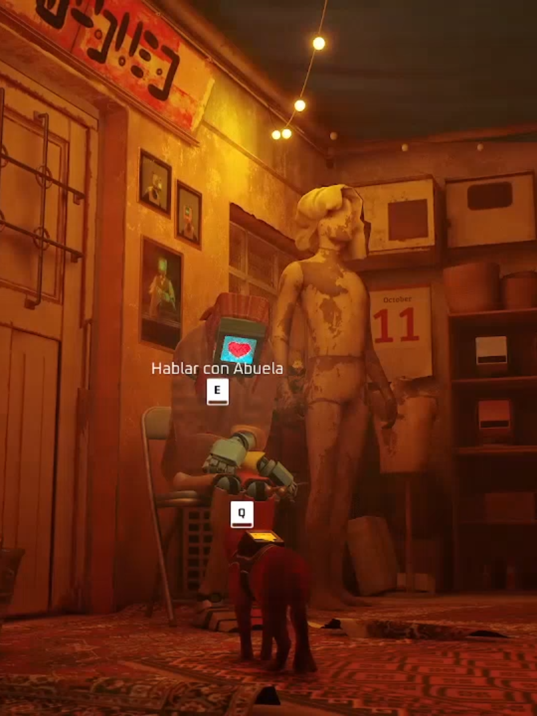 ¡Abuelita dime tu! #¿Holaa?..  Te invito a mi canal de Kick, te dejo el link en la descripción de mi perfil.  #Stray #juegos #juego #domingo #stray #3d #lindo #kick