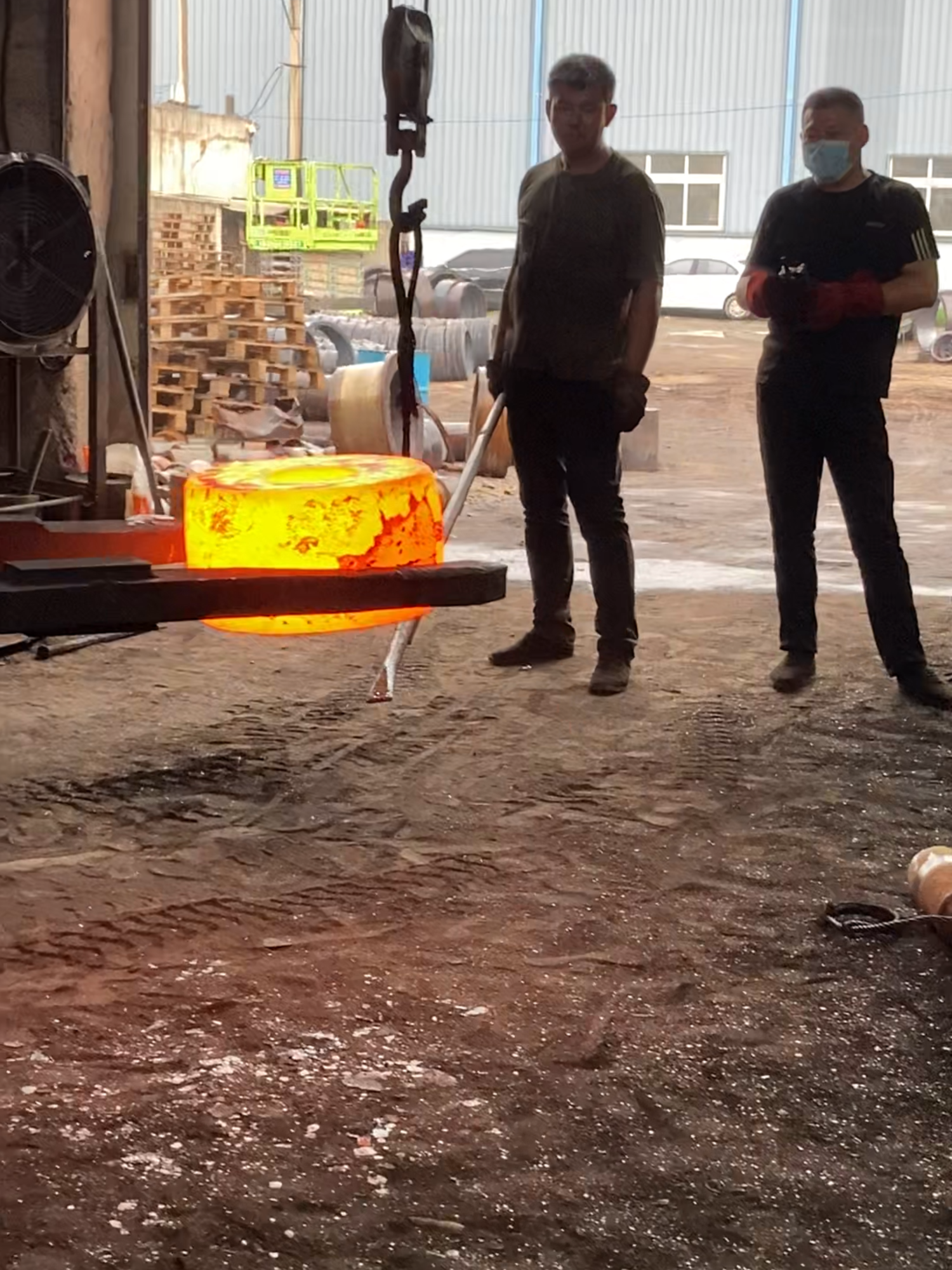 Inside the factory Satisfying Forging Process Blacksmith Bearing Factory  #process #ironman #blacksmith #forging #machine