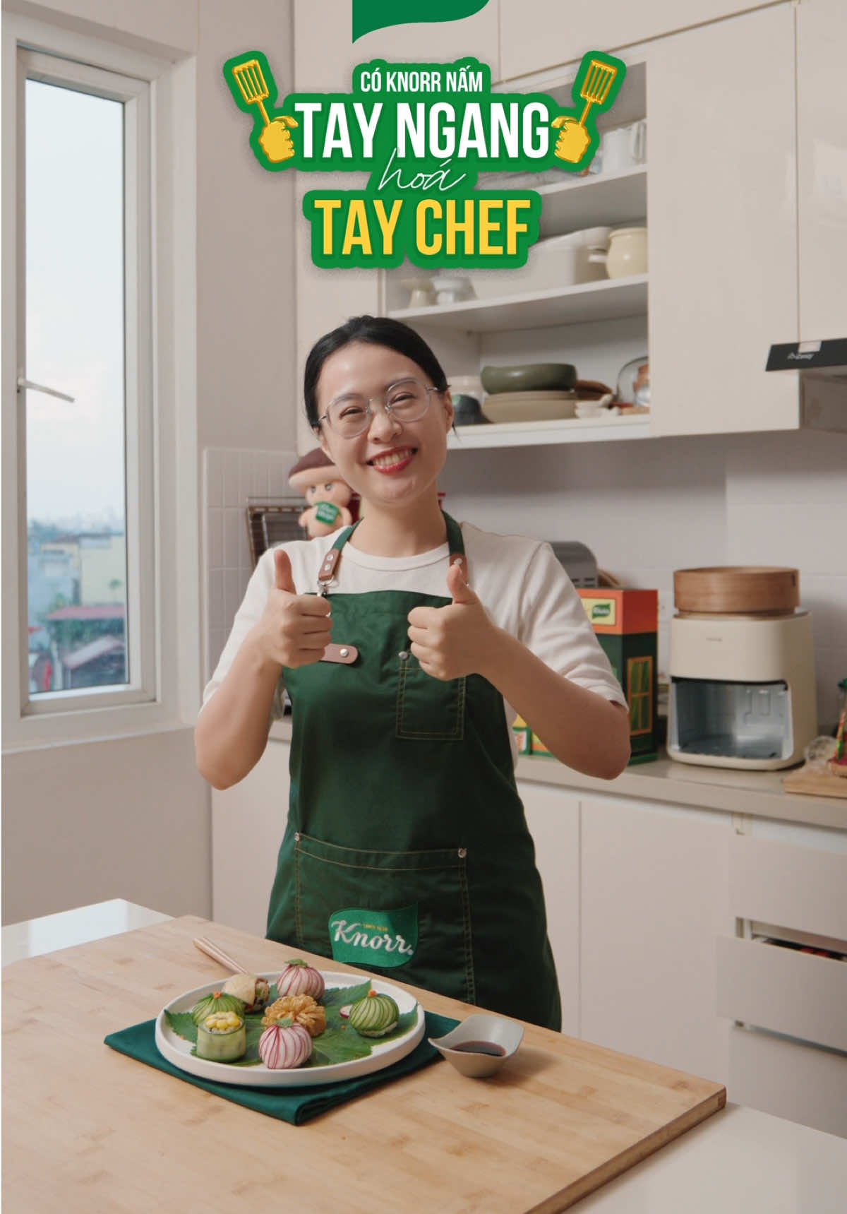 Tay ngang nhưng cũng tự tin hóa thành chef 😎 Nguyên liệu quen thuộc mà bày trí chút là ra mâm omakachay chuẩn nhà hàng giá nhà làm #KnorrNấmHươngOrganic #NgọtThấmĐậmĐà #NgonChuẩn3saoMichaylin #HợptáccùngUnilever #Emmersweet #Phuongphuong