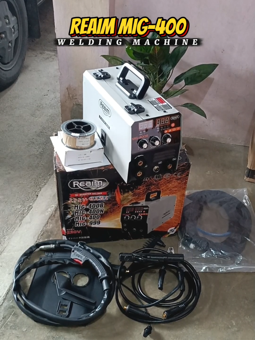 Reaim Mig-400 Welding Machine Inverter Portable IGBT MMA/TIG/MIG Welding Machine + Tig Gun. Perfect For Household & Work Use. Murang Welding ba? Check This out🔥. #weldingmachine #reaim #portableweldingmachine #welding #foryou 