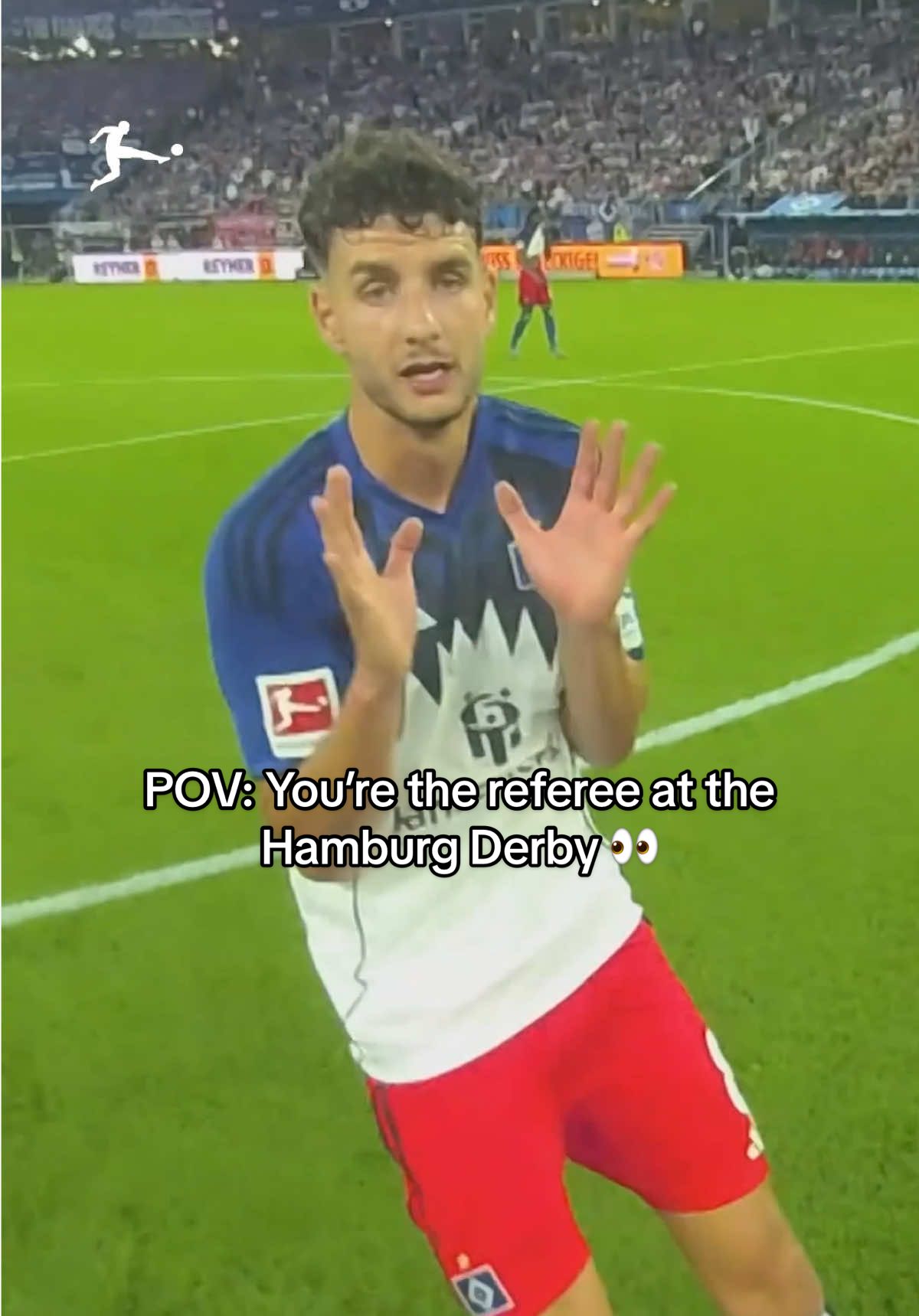 POV: You’re the referee at the Hamburg Derby 👀 #bundesliga #fussball 