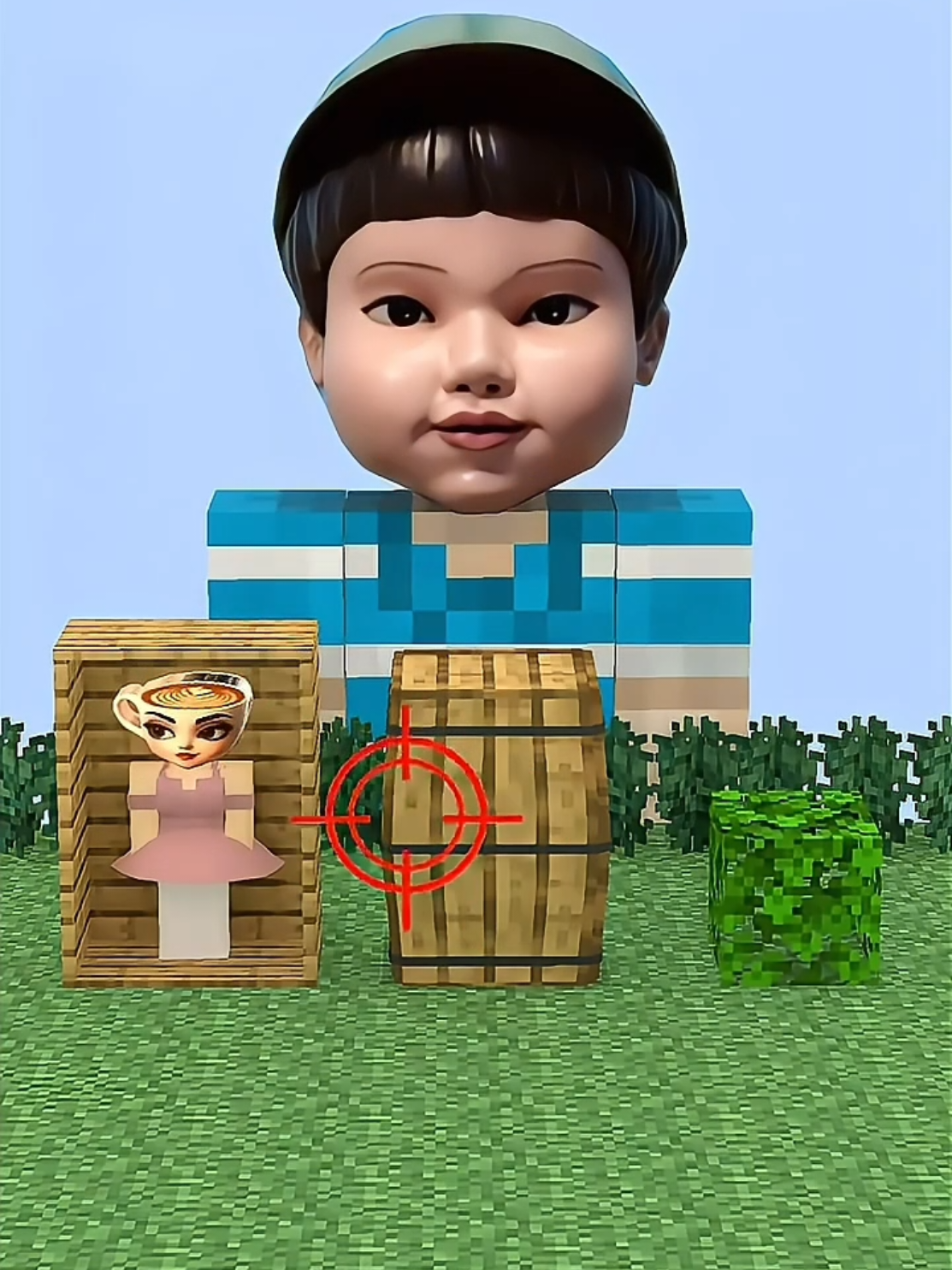 Sembunyi dimana agar tidak ketahuan Boneka Squid Game 3 🤔⁉️#fyp #roblox #Minecraft 