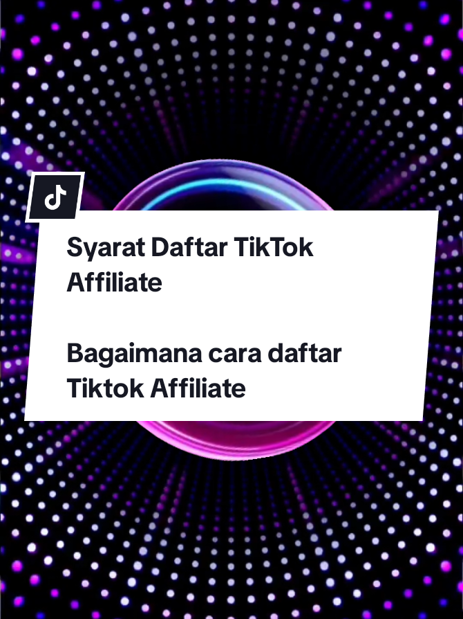 Syarat Daftar TikTok Affiliate Mungkin, kamu bertanya bagaimana cara daftar Tiktok Affiliate tanpa KTP? Untuk saat ini, TikTok masih mewajibkan verifikasi identitas menggunakan KTP atau paspor sebagai persyaratan daftar, ya.  Selain itu, kamu juga harus memiliki rekening bank dengan nama yang sesuai KTP untuk menerima komisi dari hasil penjualan. Lalu, apa saja syarat daftar TikTok Affiliate selain itu? Untuk bergabung dengan TikTok Affiliate, baik sebagai creator maupun penjual (seller), terdapat beberapa persyaratan yang harus dipenuhi. Berikut detailnya. Syarat untuk Creator Kreator harus memiliki atau mendaftar akun TikTok Shop untuk dapat mempromosikan produk dan mendapatkan komisi. Beberapa penjual mensyaratkan jumlah minimum pengikut untuk creator yang ingin bergabung dalam program afiliasi mereka. Misalnya, ada penjual yang mensyaratkan minimal 1.000 pengikut. Creator diharapkan memiliki akun yang aktif dan konsisten dalam membuat konten dalam 28 hari terakhir, dengan niche atau fokus konten yang jelas. Minimal berusia 18 tahun. Syarat untuk Seller (Penjual) Penjual harus memiliki akun TikTok Shop yang aktif dan telah diverifikasi untuk dapat berpartisipasi dalam program afiliasi. Produk yang dijual harus mematuhi kebijakan dan pedoman komunitas TikTok. Penjual perlu menetapkan besaran komisi yang akan diberikan kepada creator yang mempromosikan produk mereka. #affiliate #cuantanpabatas 