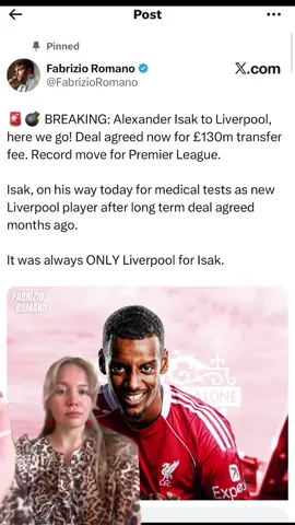 Isak to Liverpool HERE WE GO!!  #liverpoolfc #lfc #isak #footballtiktok 