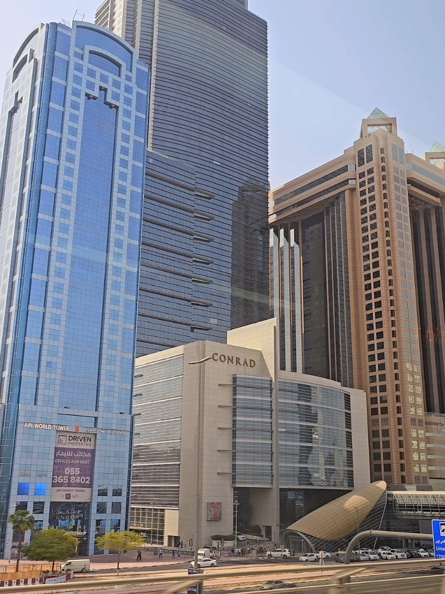 Amazing and Beautiful Skyscrapers on Shaikh Zayed Road Dubai UAE #foryourpage #fyp #dubai #4kdubai 