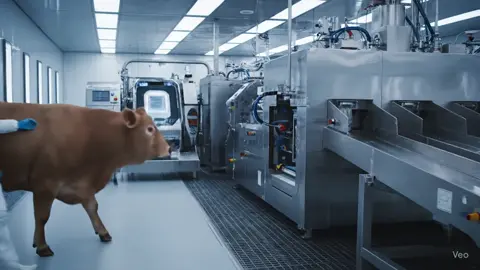 Ultra realistic industrial #cow #meat #foryou #ai #tiktokpakistan 