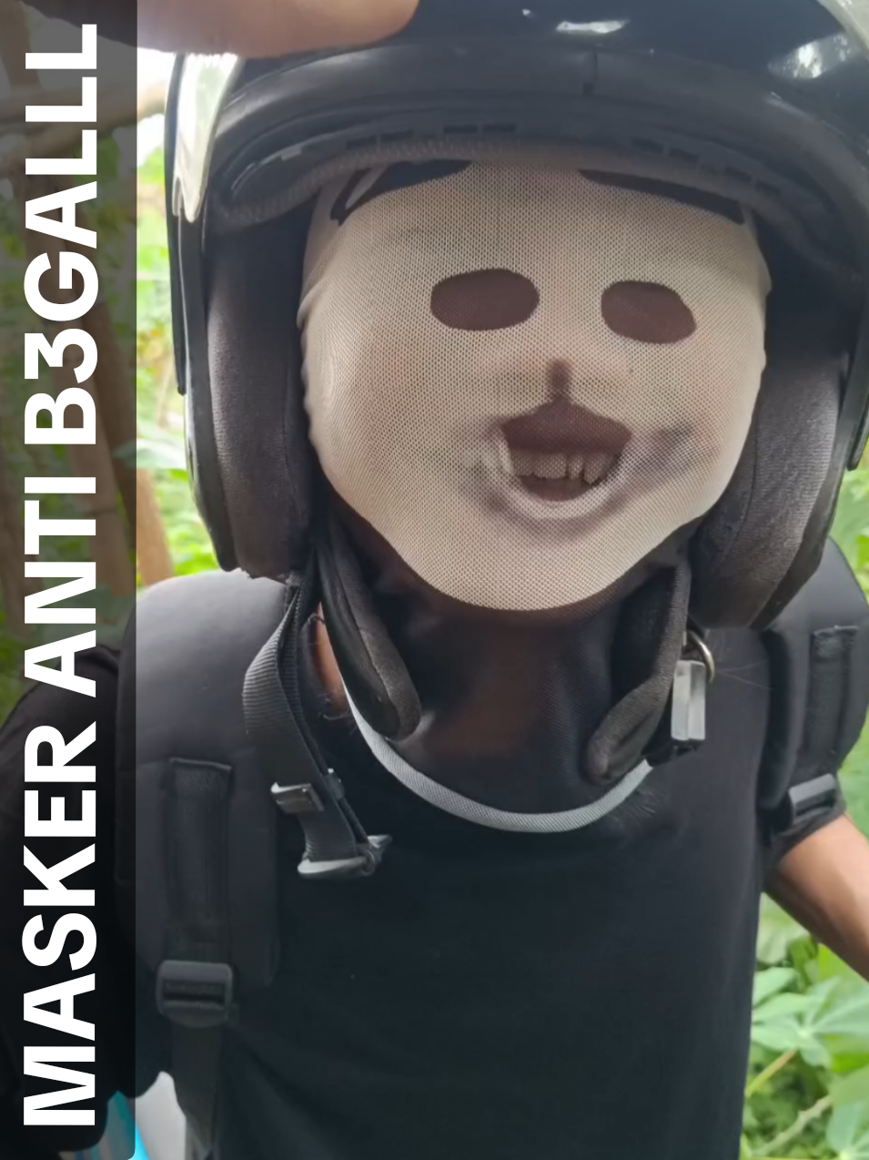 Membalas @riyaokta.riyaoktamasker motor lucu bisa gocek b3gal #maskermotor #maskerlucu #maskermuka #nailong #promoguncang99 