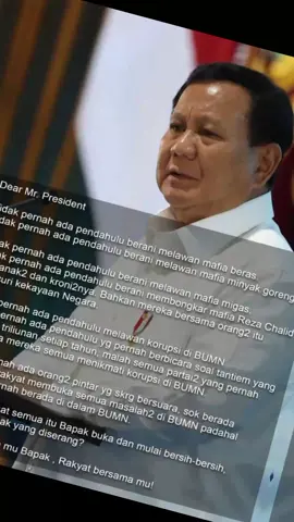 Kebijakan Besar Presiden RI Prabowo Subianto Untuk Bangsa Dan Negara Indonesia🇮🇩 Kami Percaya  Kepadamu Jenderal ,Memimpin Bangsa Dan Negara yg Besar Ini, Melalui Kebijakan Besar Dan Ketegasan Mu Untuk Membela Kepentingan Seluruh Rakyat Indonesia. Kami Kibar Kan Semngat Untuk Kepemimpinan Mu Pk Presiden RI.#prabowobersamarakyat #petanidukungprabowo #tanimerdekadukungprabowo #Mengawal 