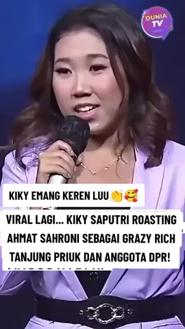 Viral lagi, kiky roasting ahmad sahroni🤣 #kikysaputri #roasting #crazyrich #ahmadsahroni #anggotadpr 