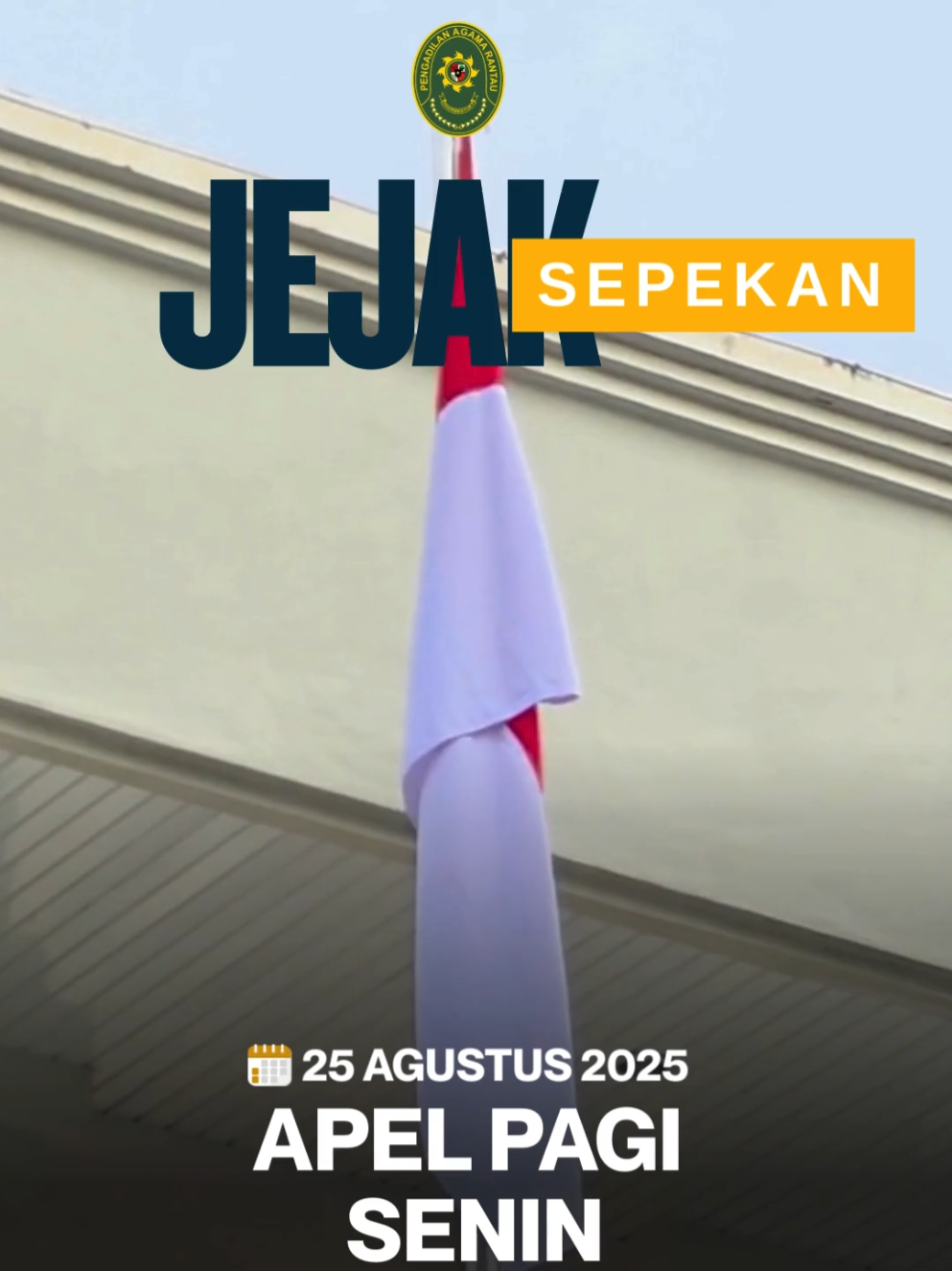 Berikut rangkuman kegiatan Pengadilan Agama Rantau dalam sepekan diantaranya Pembinaan dan Pengawasan Hakim Tinggi Pembina dan Pengawas Daerah PTA Banjarmasin ke PA Ranta, Sidang di Luar Gedung di Desa Pulau Pinang hingga Penyerahan Penghargaan Semester I Tahun 2025 dari KPPN Barabai kepada PA Rantau. Simak selengkapnya dalam #JejakSepekan!⚖️🗓 📱Website & Akun Media Sosial Pengadilan Agama Rantau Website: pa-rantau.go.id Instagram: pengadilan_agama_rantau Facebook: Pengadilan Agama Rantau Tiktok: @pengadilanagamarantau Youtube: PA.RantauTV