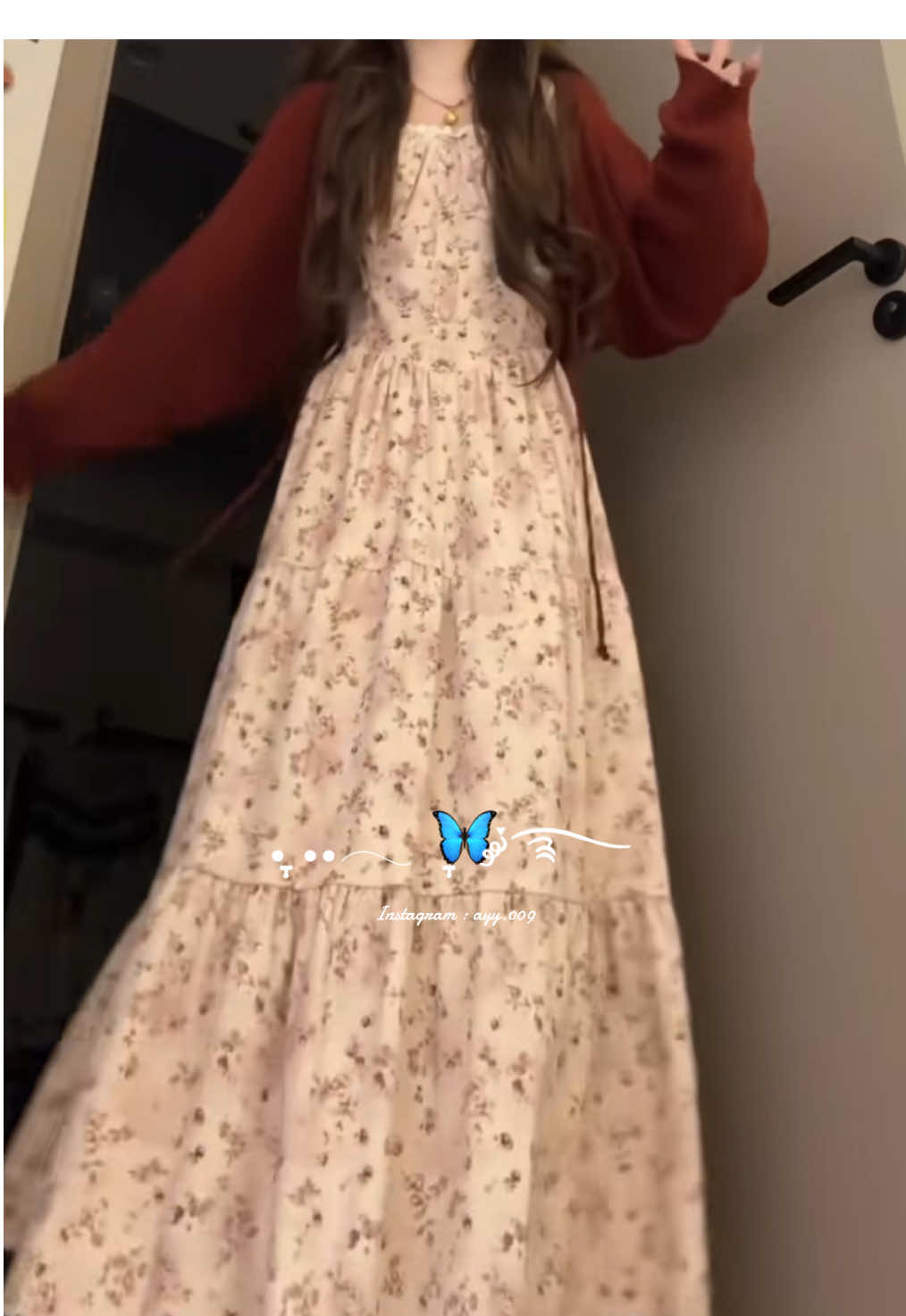 Dress with cardi 🥰 #fyp #outfitideas #mytypeoutfit #inspirasioutfit 