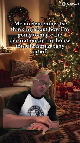 Will she destroy everything.. probably!!  😅🥹🤔 #christmas #mumsoftiktok #babysfirstchristmas #babytiktok #christmasdecor 