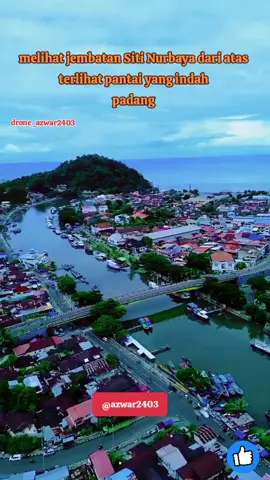 keindahan jembatan Siti Nurbaya dari atas..yang di kelilingi oleh laut yang indah #trending #reels #jangkauanluas #viral #fyp 