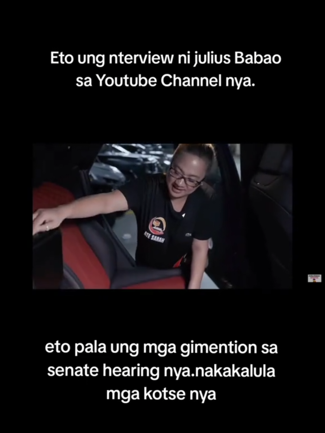 Julius Babao Interview with Cezarah Discaya.Eto pala ung mga Luxurious cars nya. Credit to the owner. #everyone #senatehearing #highlights #juliusbabaounplugged iusbabao #fypシ 