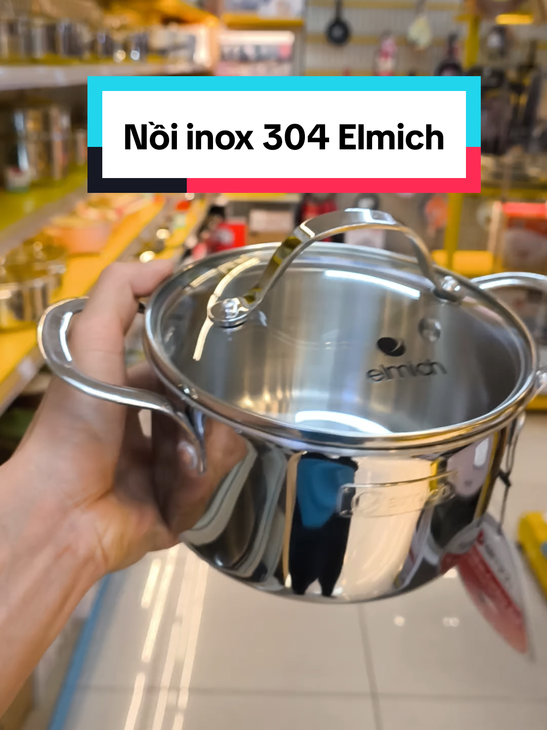 Nồi inox nguyên khối Elmich. inox 304. Đun được mọi loại bếp. #nồi #dobep #xuhuong #elmich 