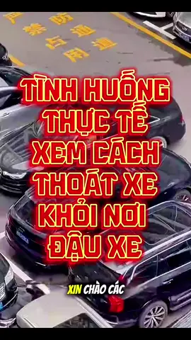 Tình huống thực tế - Xem cách thoát xe khỏi nơi đậu #laixe #hoclaixe #laixeoto #laixeantoan 