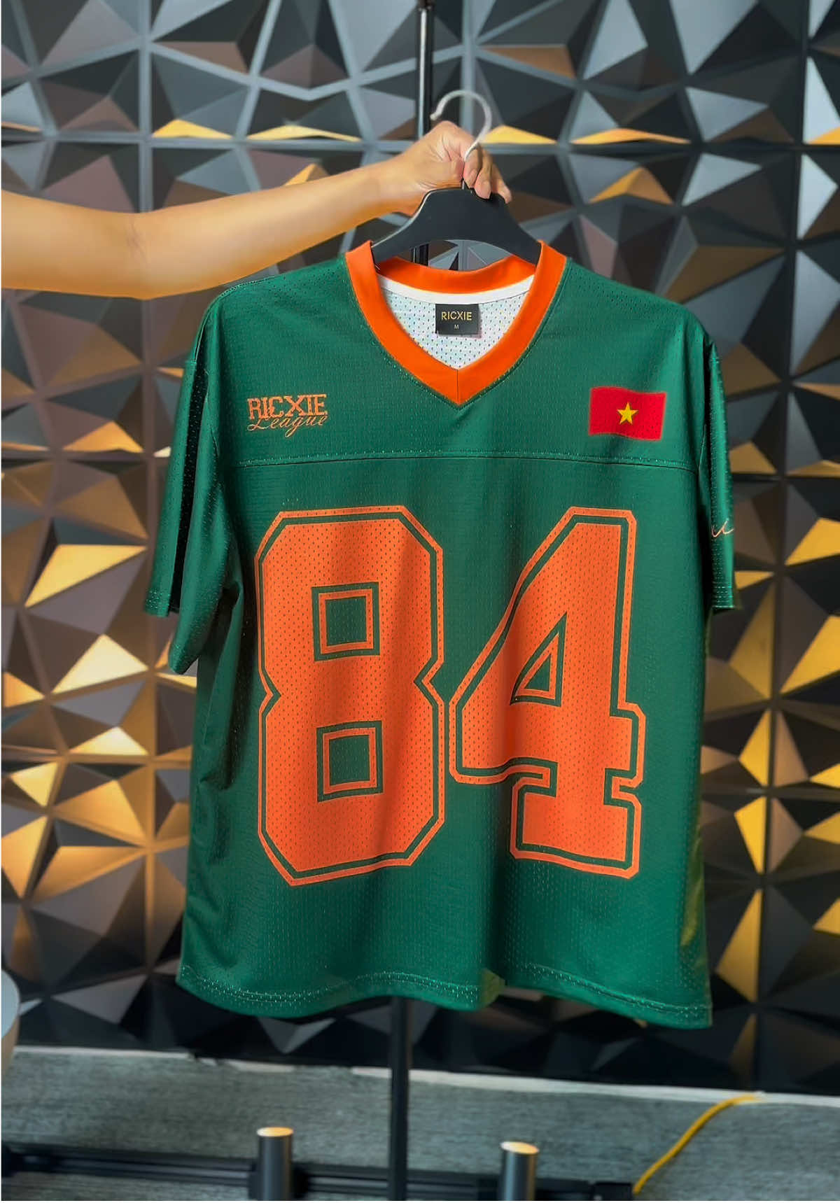 RICXIE Áo Jersey Unisex Nam Nữ Sô 84 Vietnam - Vải Lưới Jer...#xuhuong #aothun #aothununisex #aothununisexnamnu #aothunthethao 