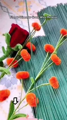 50pcs Flower Diameter Green Wire Material Universal Technology Fine Iron Line Diy Green#tiktokshop #Recommended #flowers #Bracket #Ironwire